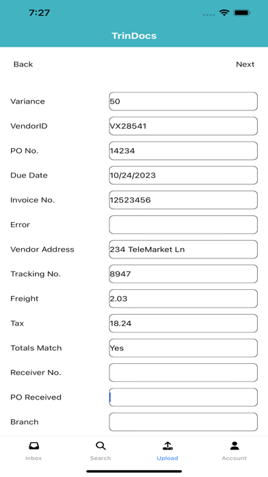 TrinDocs iPhone screenshot 1 - Business app