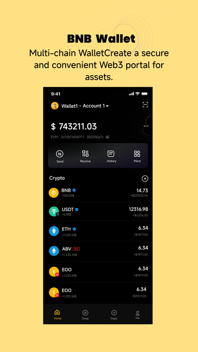 Screenshot 1 of BSC Wallet: Web3 BNB chain App