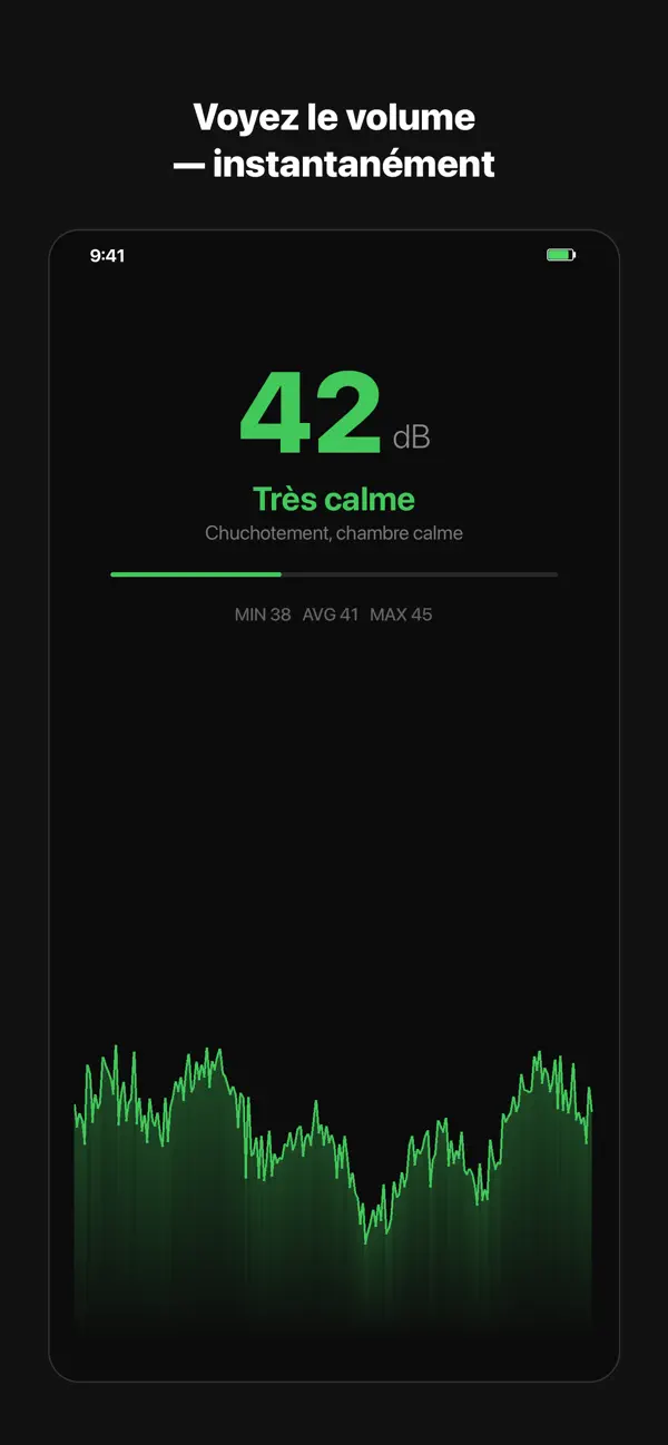 Screenshot #1 pour dB Meter — Niveau Sonore