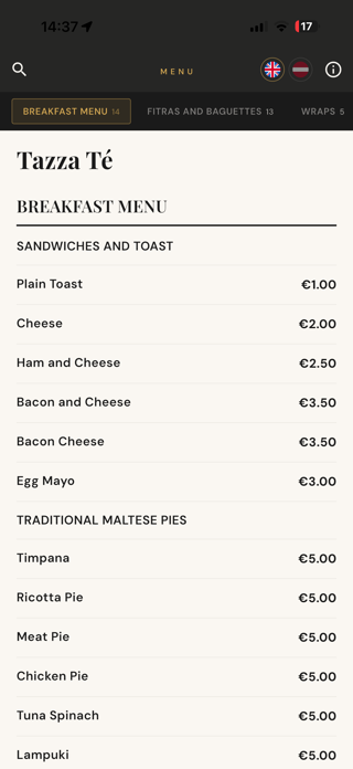 MENU.mt Screenshot 1 of 3