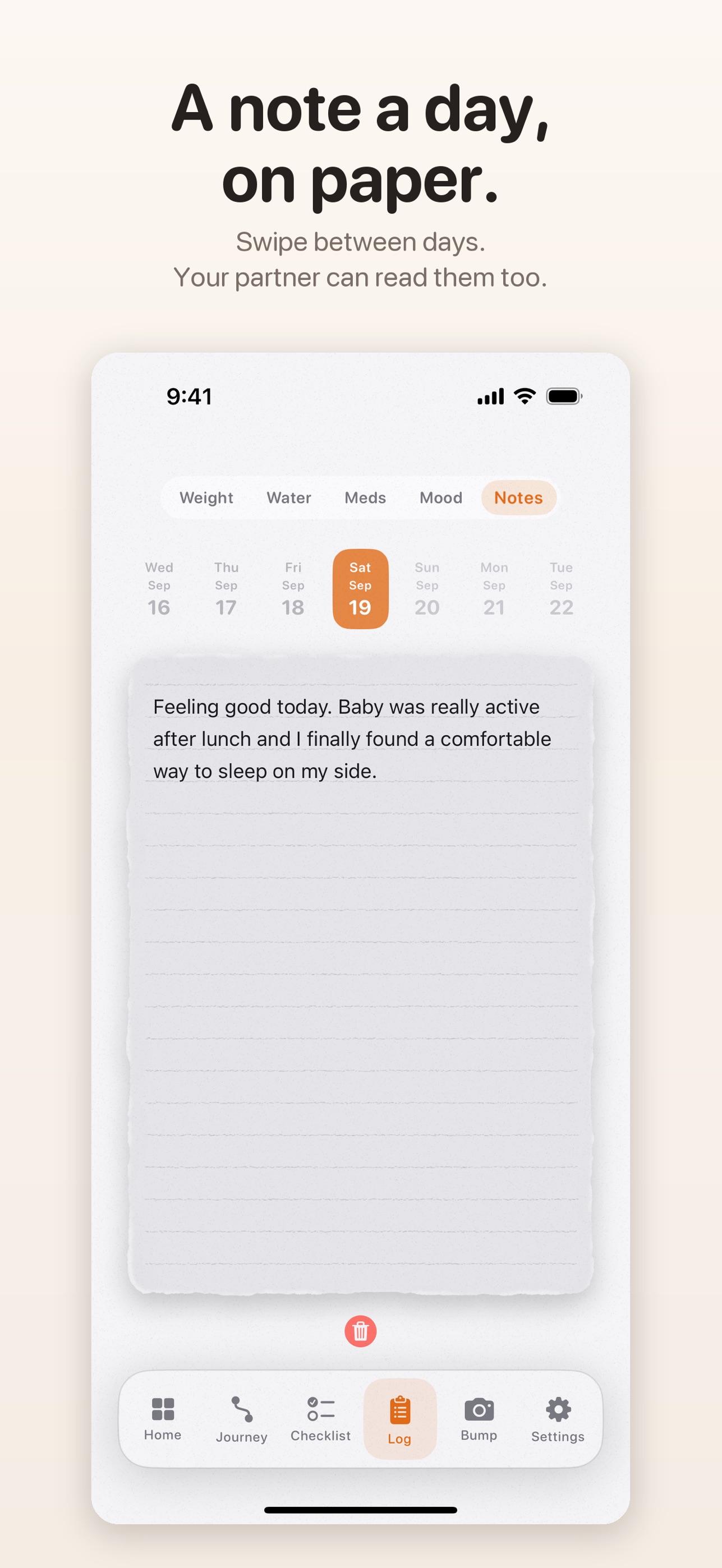 Screenshot 6 of Tether: Pregnancy Tracker