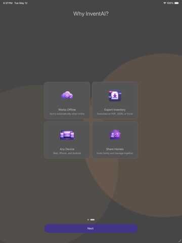 InventAI For Home iPad screenshot