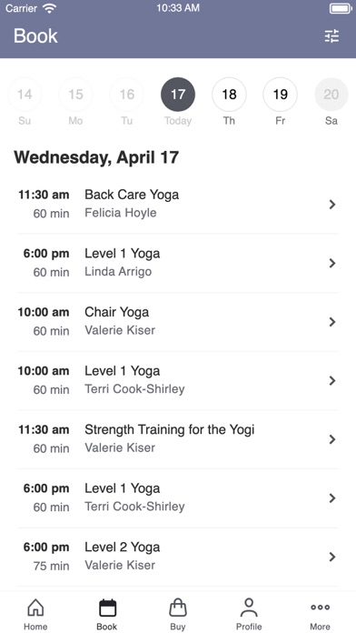 Sunrise Yoga Studio Screenshot