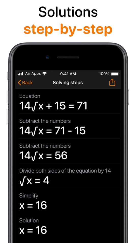 #4. Calculator Air: AI Math Solver (iOS) Podle: Air Apps Systems