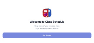 Class Schedule Tracker screenshot
