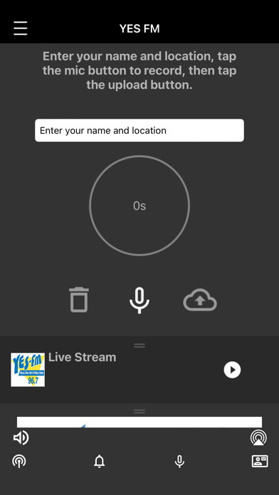 96.7 YESFM Radio Screenshot