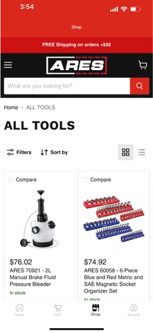 ARES Tool iPhone screenshot