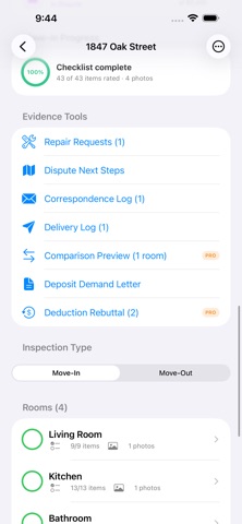 Renters Digital Vault screenshot