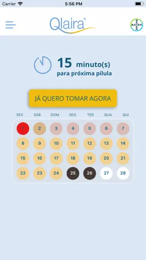 Qlaira App screenshot 1