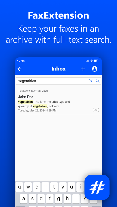 FaxExtension Screenshot