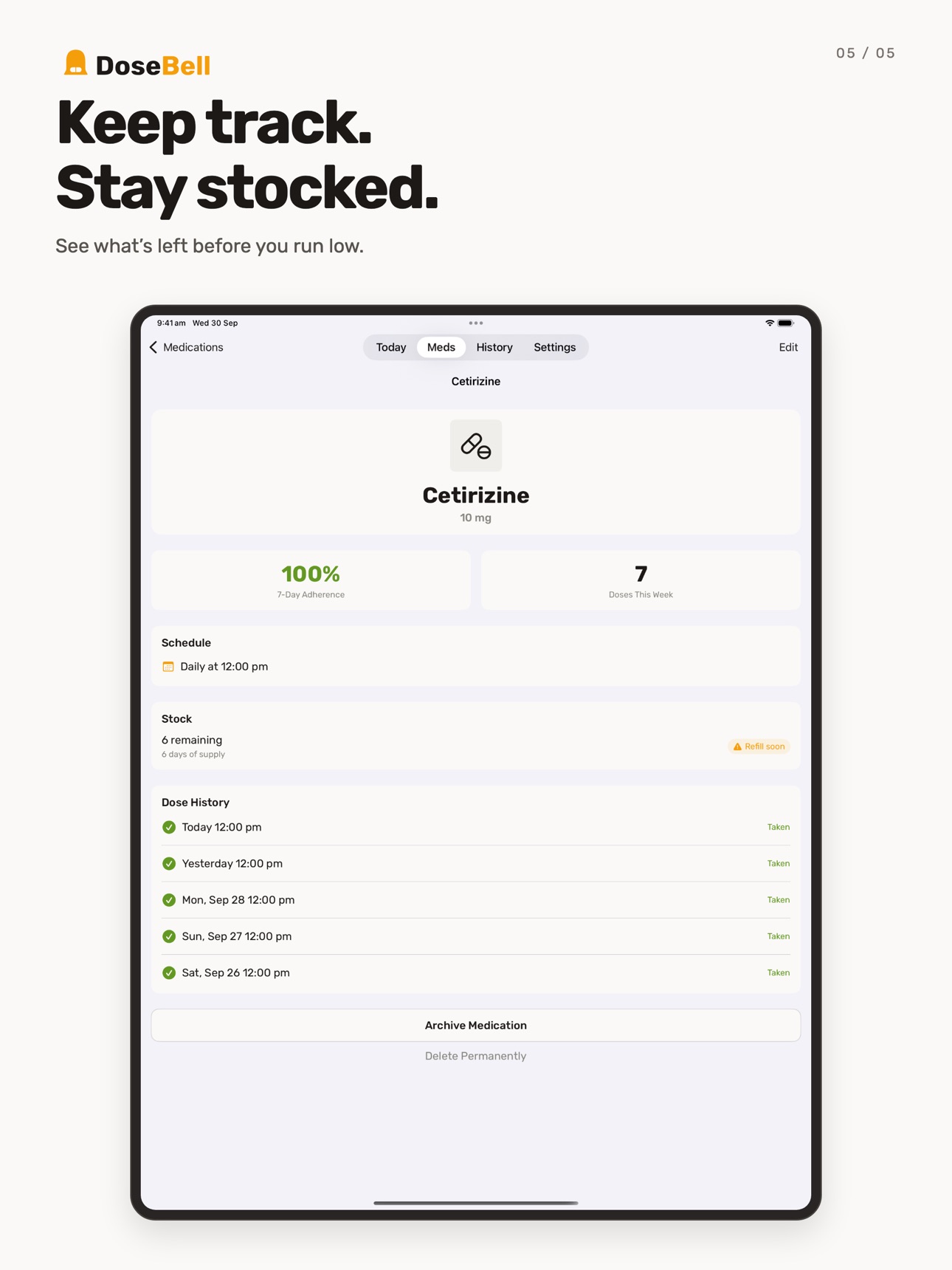 Screenshot 10 of DoseBell: Meds & Reminders