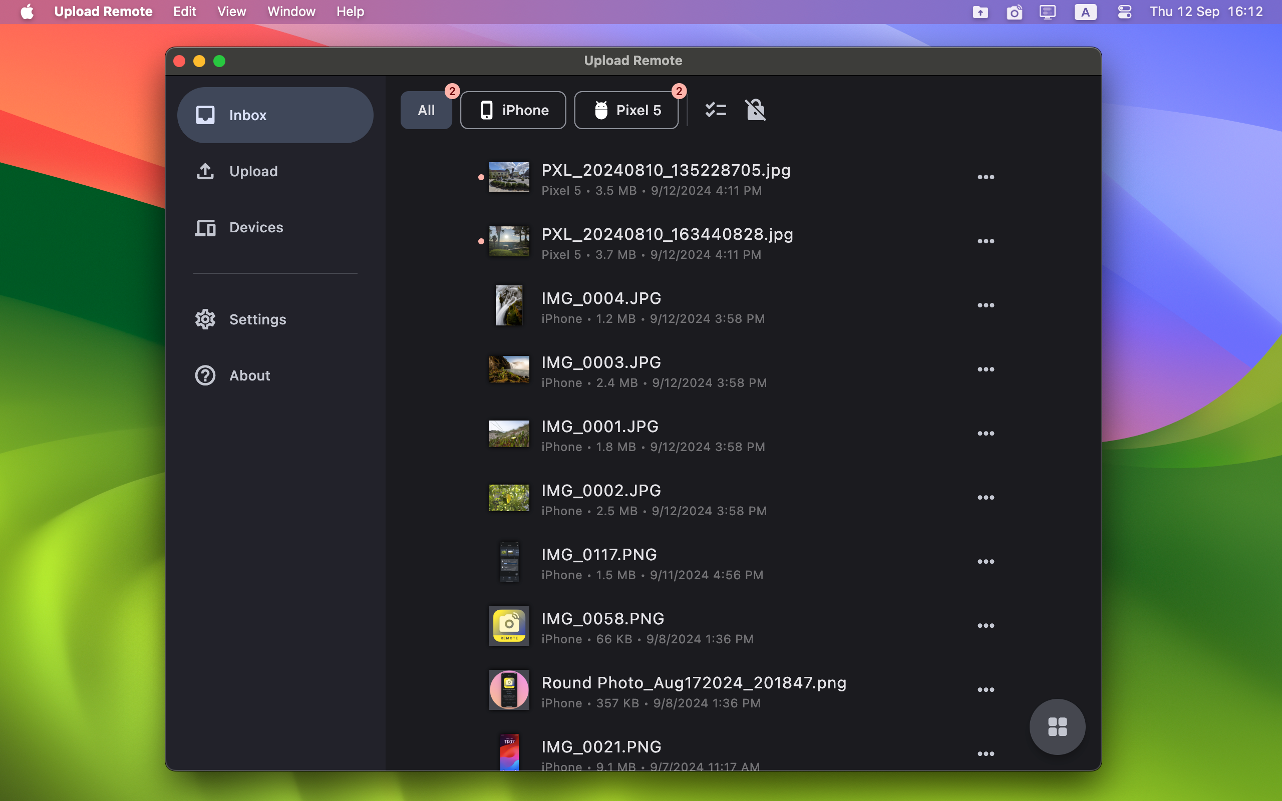 Upload Remote - Share via WiFi