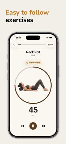 Foam Roller Exercises - Relief iPhone screenshot