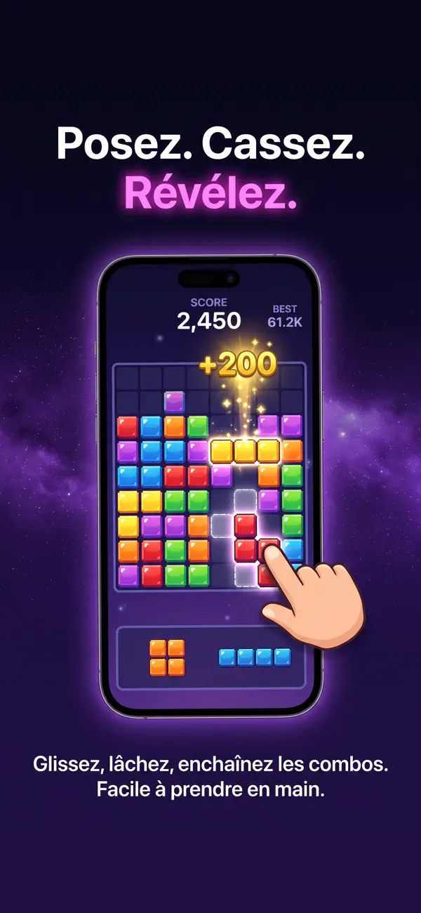 Screenshot #3 pour Bopix: Puzzle Bloc & Pixel Art