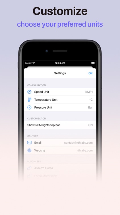 Race Dashboards Simracing