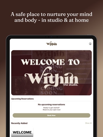 Within The Studio iPad screenshot
