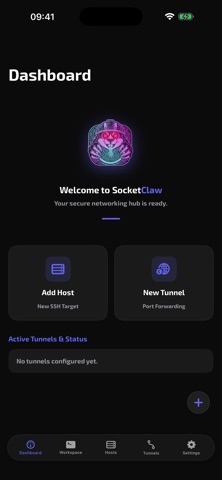 SocketClaw: SSH Terminal Screenshot 1 of 5