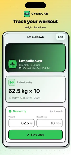 GymScan: Train Smarter screenshot 2