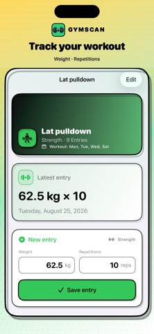 GymScan: Train Smarter Screenshot 2 of 6