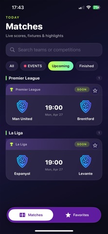 Buz tv Matches Screenshot 2 of 5