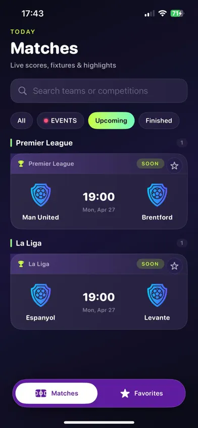 Buz tv Matches screenshot 2