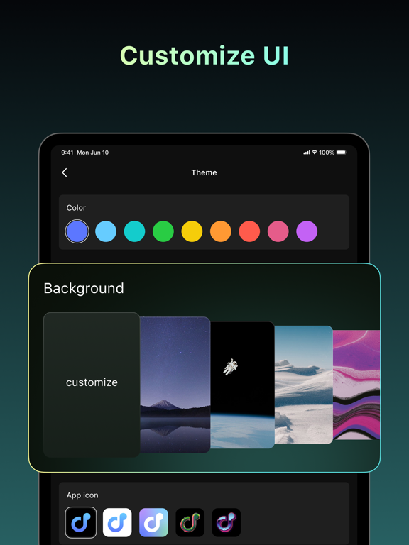 Offline Music & MP3 Player iPad screenshot 6 - Music app