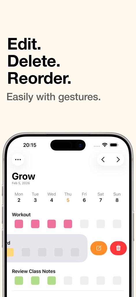 Grow - Habit Tracker - Health & Fitness App | MWM