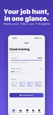 JobBook - Job Tracker iPhone screenshot