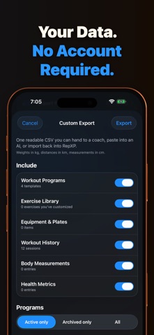 RepXP: Strength Workout Log screenshot