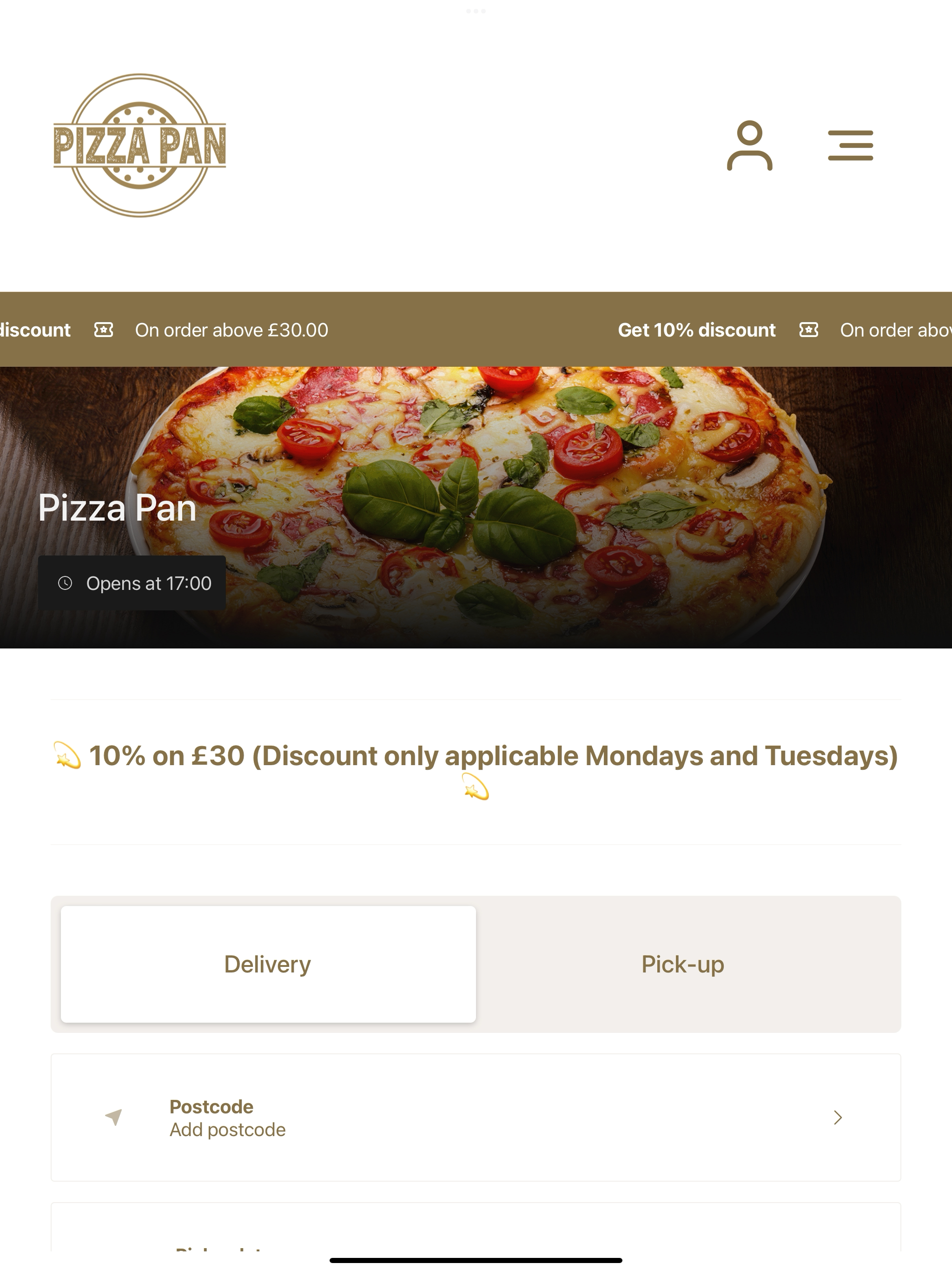 Pizza Pan Frodsham UK