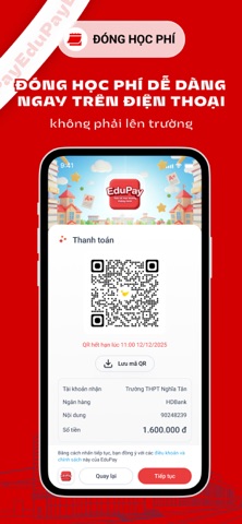 EduPay: Tiện ích giáo dục số iPhone screenshot 5