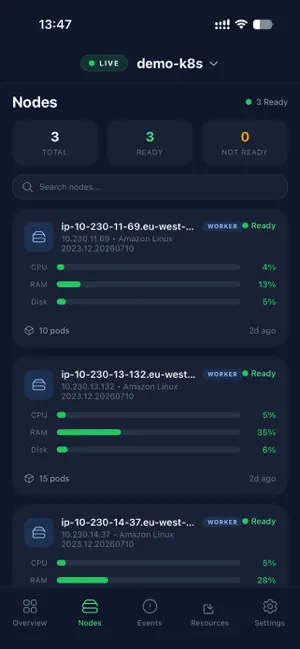 Roam - Kubernetes Management screenshot 3