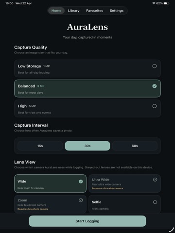 AuraLens Lifelogging