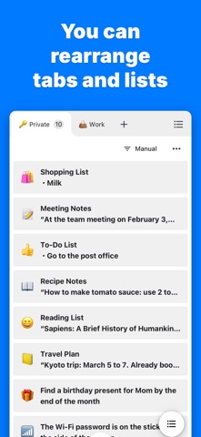 Simple Notes - Take notes iPhone screenshot