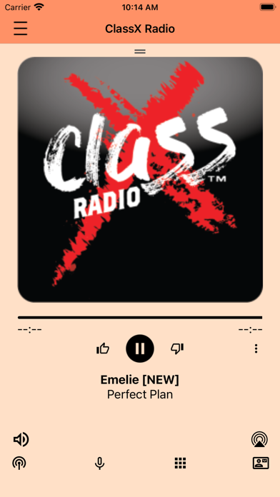 Screenshot #1 pour ClassX Radio Mobile
