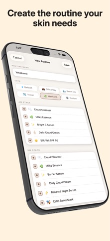 SkinRitual Skin Care Routine iPhone screenshot
