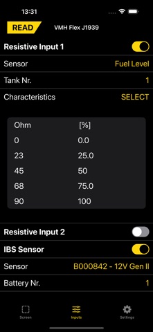 VMH Flex J1939 screenshot