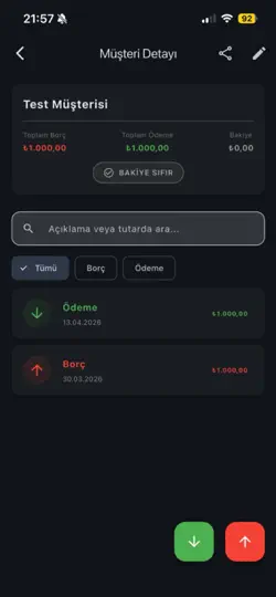Veresiye Defterim iPhone Ekran Görüntüsü 4