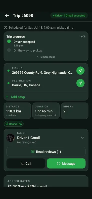 Ride Connect screenshot 4 of 5