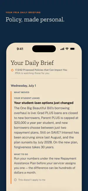 The Policy Risk App screenshot 1