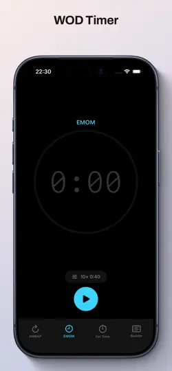 Capture d'écran de Timer WOD sur iPhone 2