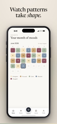 FoodMood - Food & Mood tracker iPhone screenshot