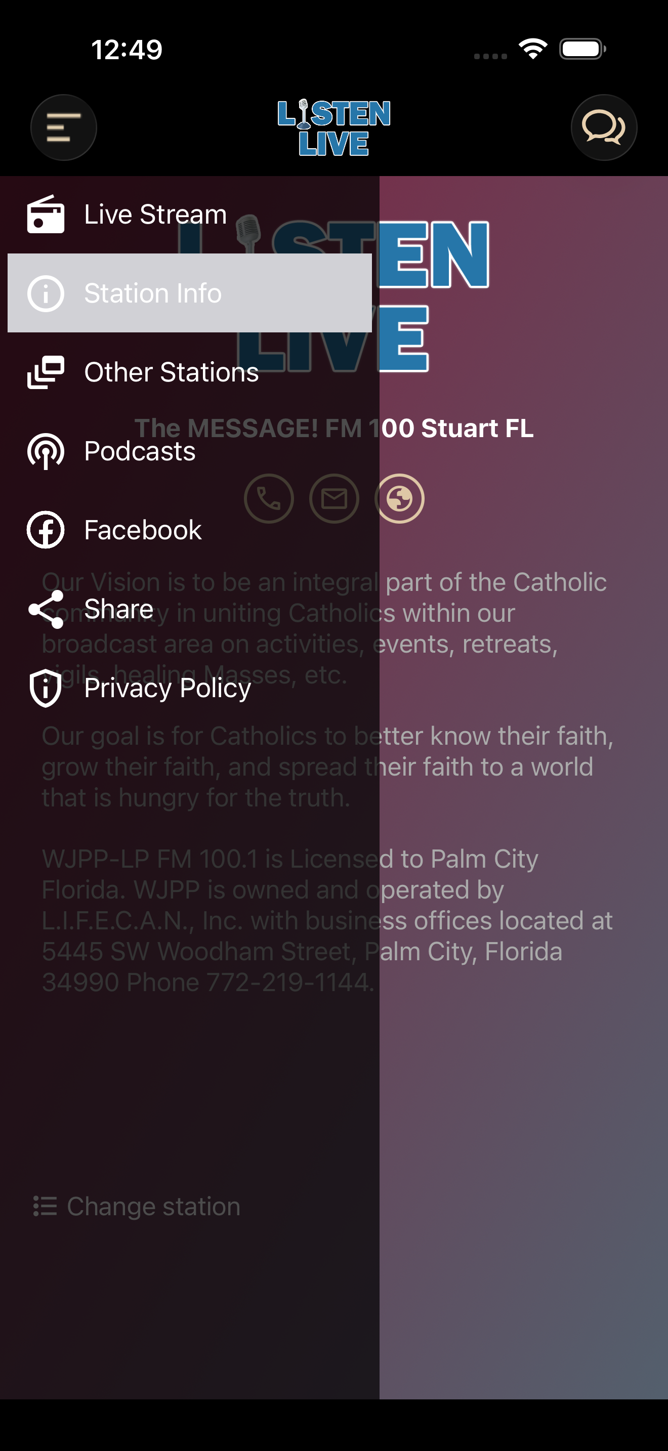 Catholic Radio WJPP / WPBV screenshot 8