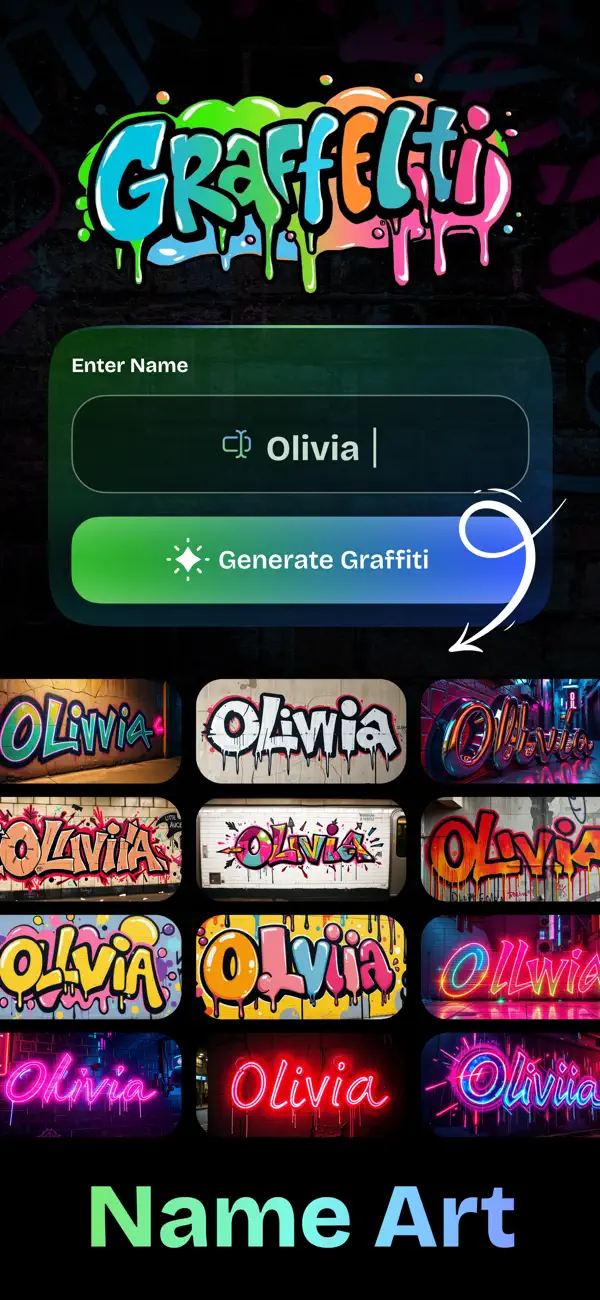 Screenshot #2 pour Graffiti AI: Graffiti Text Art