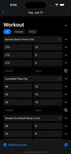 Swole Tracker screenshot 2