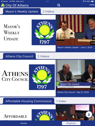Athens Ohio TGC Video iPad screenshot