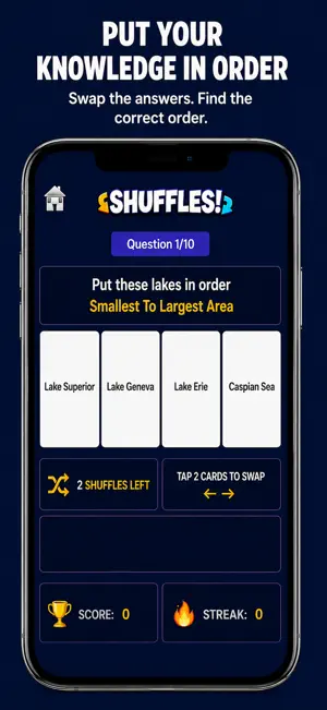 Shuffles - Trivia Game screenshot 1
