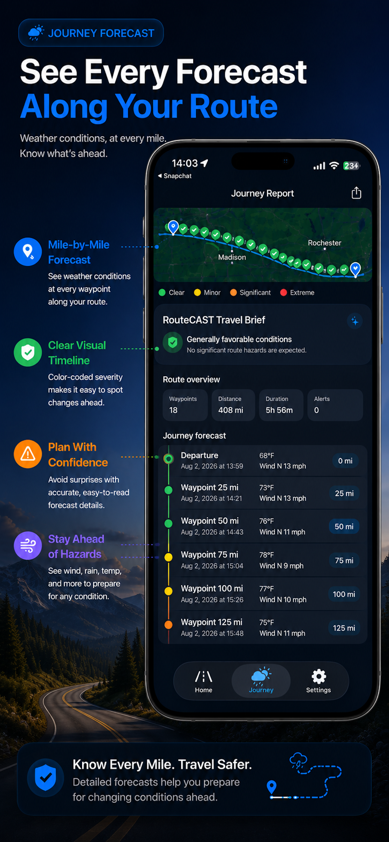 RouteCAST Weather Report screenshot 5