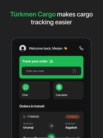 Turkmen Cargo iPad screenshot
