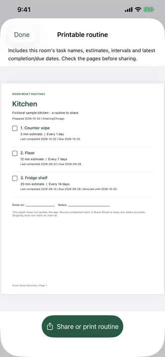 Room Reset Routines screenshot 5